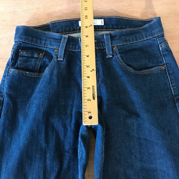 Vintage Levi's 529 Curvy Boot Cut Jeans Women 29 Blue Mid Rise Dark Wash 18271 - Picture 9 of 14